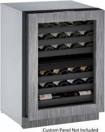 U-Line U3024ZWCINT00B 24" Modular 3000 Series Built In Wine Captain Model With 43 Wine Bottles Capacity,Panel...