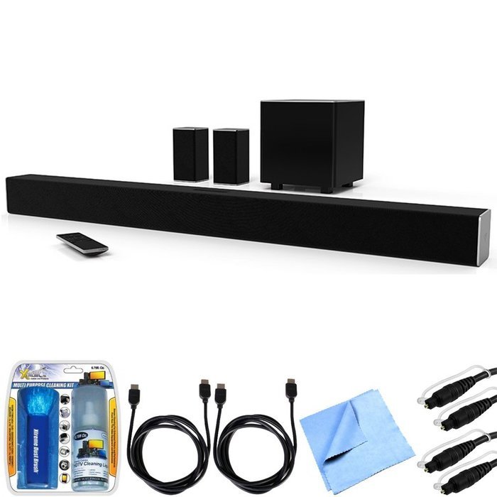 Vizio SB3851-D0 SmartCast 38" 5.1 Sound Bar System w/ Essential Accessory Bundle includes Sound Bar, 2 x 6' Optical...