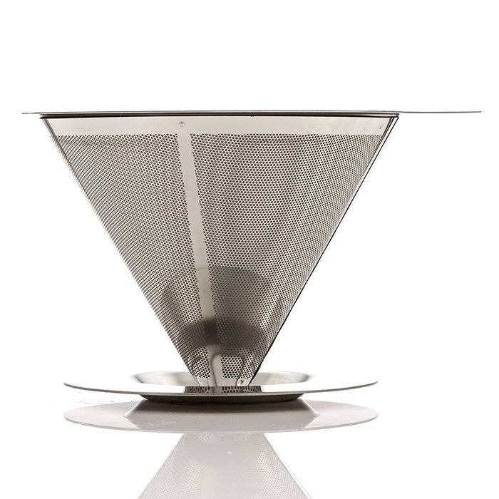 Paperless Pour Over Coffee Dripper &ndash; Stainless Steel Durable, Heat Resistant, Reusable Filter Cone & Dishwasher... N2