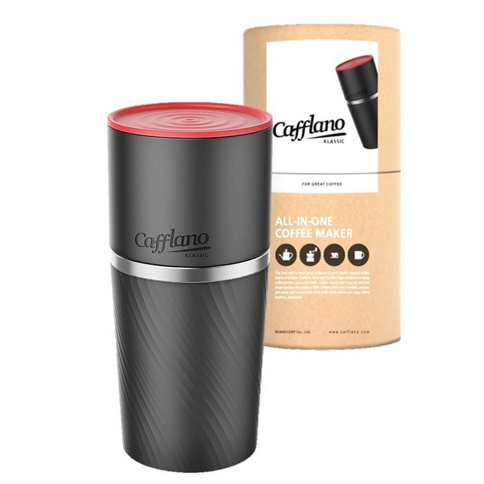 Cafflano Klassic- Portable All-in-One Pour Over Coffee Maker (Black) N16