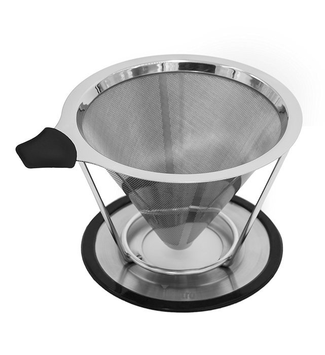 ilFiltro Stainless Steel Pour Over Coffee Dripper - Premium Permanent Reusable Paperless and Washable Stainless... N3