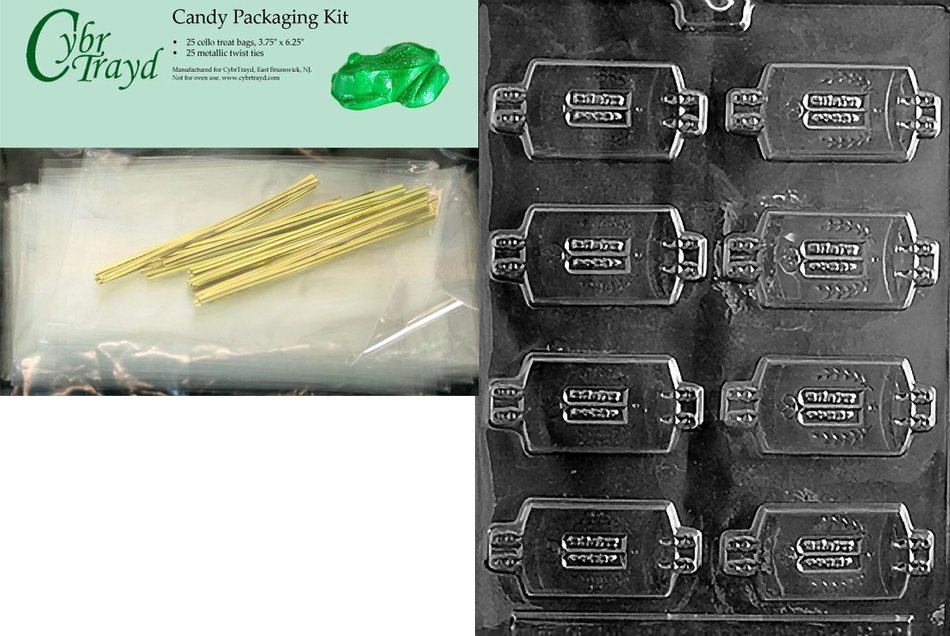 Cybrtrayd R049 Torah Scroll and Mantle Chocolate Candy Mold with Exclusive Cybrtrayd Copyrighted Chocolate Molding... N4