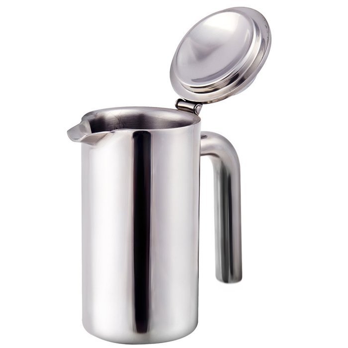 1000ML 202 Stainless Steel Double Walled Tea Pot Coffe Maker with Handle K1876-3 N2