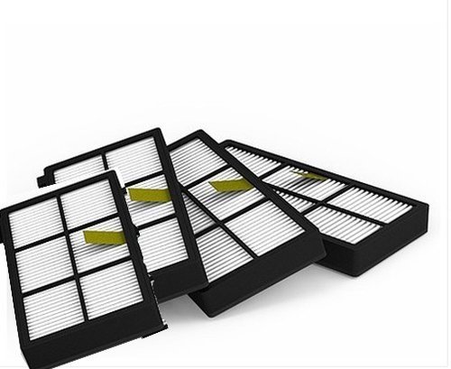 LOOYUAN Hepa Filter-4 Pack For irobot Roomba 800 series 870 880