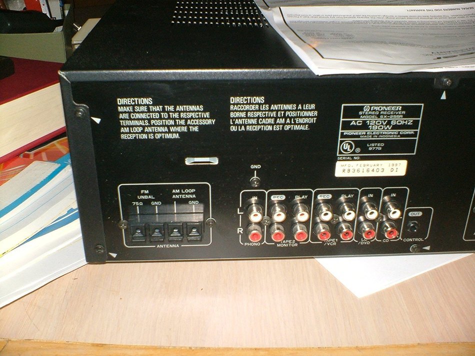 Pioneer Receiver Model Sx-255r N3