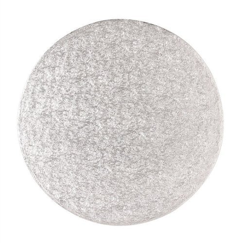 Cake Board - Round Silver Fern - 15 Inch - Pack of 5