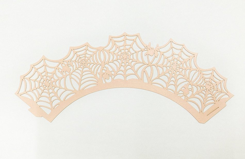 HUAL Cupcake Wrappers 50 Filigree Artistic Bake Cake Paper Cups Spider silk Lace Laser Cut Liner Baking Cup Muffin... N11