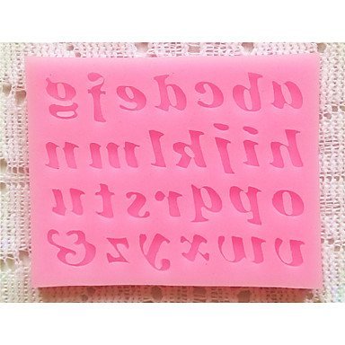 Y&XL&H Bakeware Silicone Letter Baking Molds for Fondant Candy Chocolate Cake N2