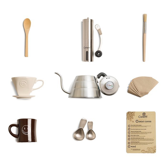 Coletti COL107 Complete 10 Piece Pour Over Coffee Set N2