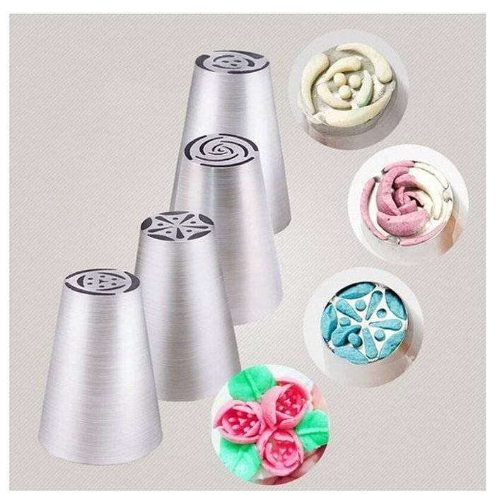 Ehdching 11pcs Russia Icing Piping Nozzles Pastry Tips Cake Sugarcraft Decorating Tools