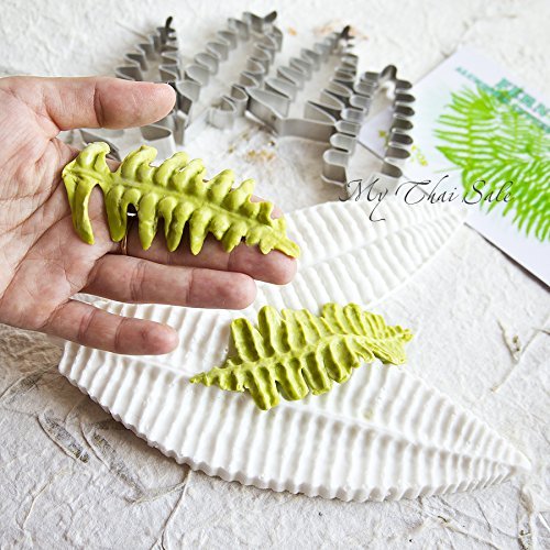 Set of Silicone mold Fern Leaf and 4 cutters N4
