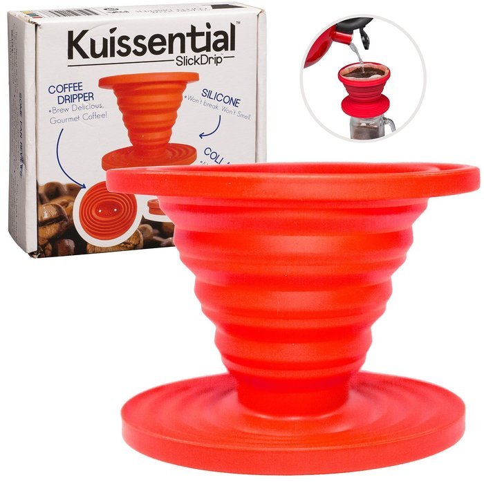 Kuissential SlickDrip - Collapsible Silicone Coffee Dripper, Filter Cone N2