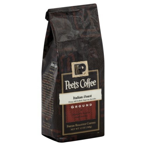 Peet's Coffee Coffee, Fresh Roasted, Ground, Italian Roast, 12 Oz.