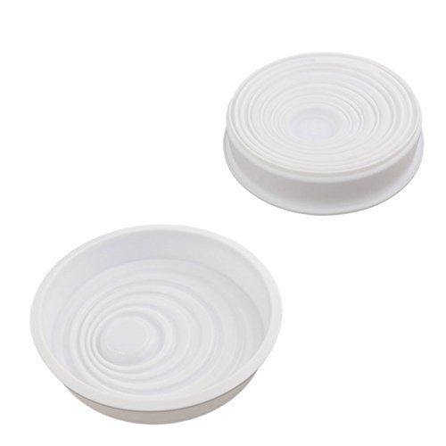 Round & Waves Design Silicone Mousse Cake Mould Cake Mold Silicone Flexible For Mousse Cake Breads Brownie Cornbread... N6