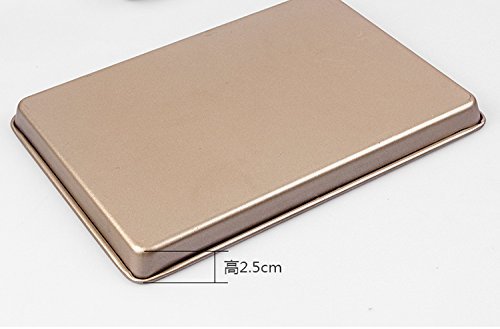High Quality Carbon Steel Golden Cake Pan Nonstick Baking Pan Bakeware N4