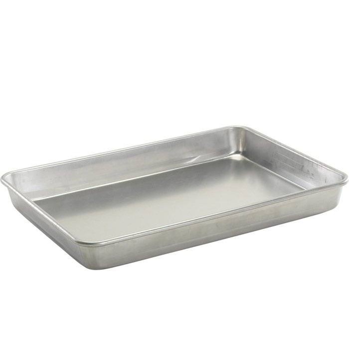 Nordic Ware Natural Aluminum Commercial Square Cake Pan with Lid, Exterior 9.88 x 9.88 Inches N8