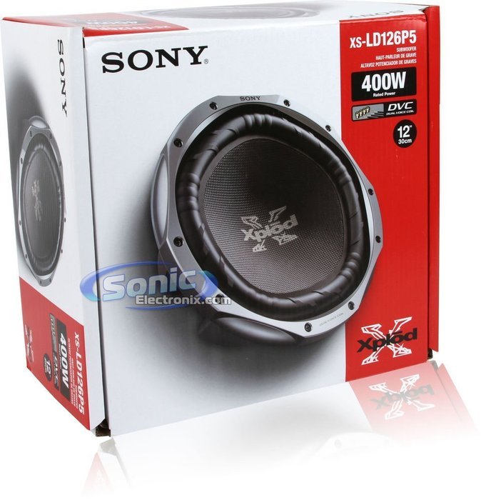 Sony XS-LD126P5 Single 12 inch Subwoofer DVC 400RMS, 1500W MAX (Sony XSLD126P5)