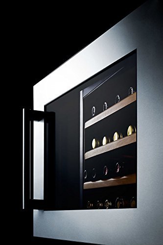 Summit VC28S 28 Bottle Capacity Wine Cooler With Digital Controls Dynamic Compressor Cooling Slide-Out Wooden... N2