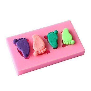 Sher Feet Shaped Silicone Fondant Cake Cake Chocolate Silicone Molds,Decoration Tools Bakeware N2