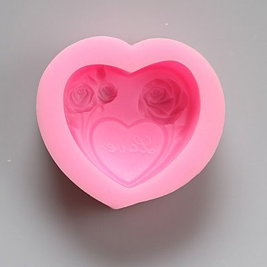 Y&XL&H Flowers Love Chocolate Silicone Molds,Cake Molds,Soap Molds,Decoration Tools Bakeware N3