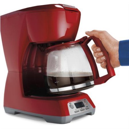 Programmable Red 12-Cup Coffeemaker N3
