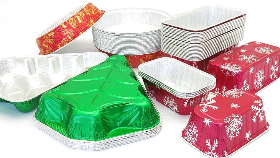 Disposable Holiday Pan Combo Pack. Great for Gifts and Holiday Baking N2