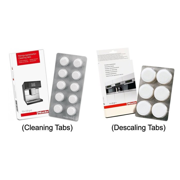 Miele Coffee Machine Cleaning Tablets (10pk) & Descaling Tablets (6pk)