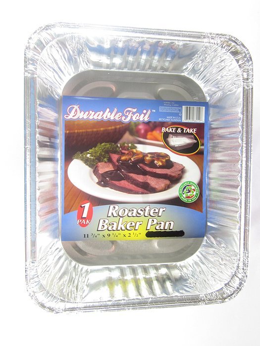 3 Disposable Aluminum Roaster Baker Pans