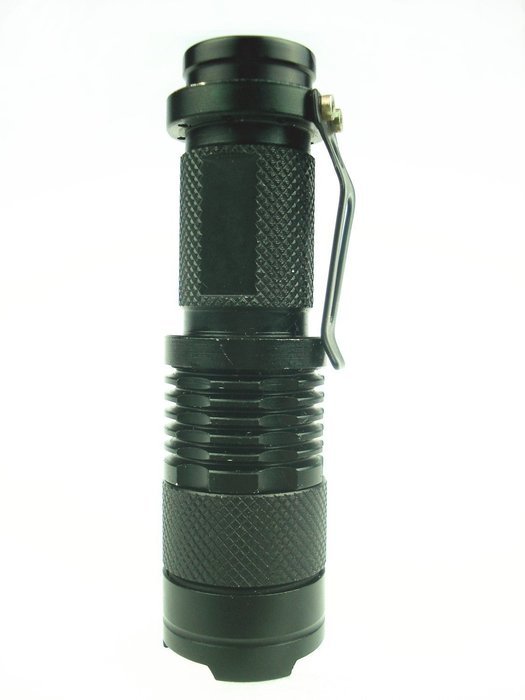 RioRand&reg; 300lm Mini CREE Q5 LED Flashlight Torch Waterproof Adjustable Focus Zoom Light Lamp (With Rechargeable... N4