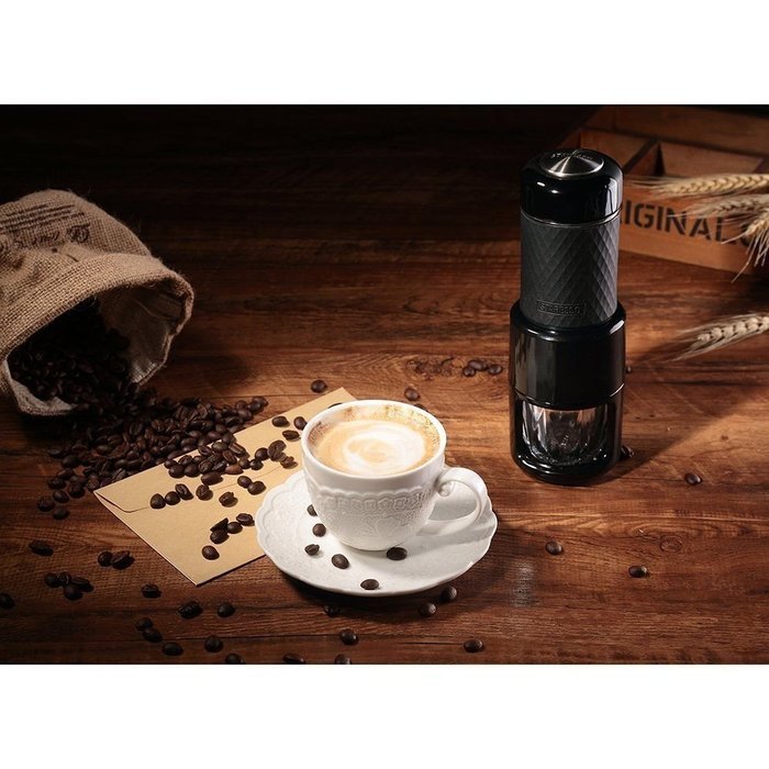 Amazing Specialty Portable Espresso Coffee Maker - Latte Cappuccino Flat White - All-in-one coffee maker and glass... N3