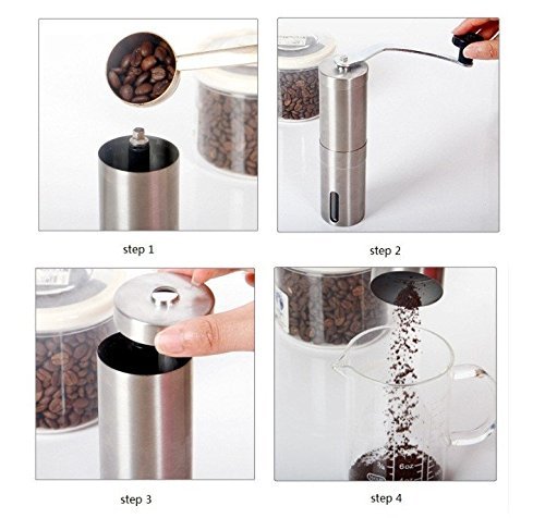 Manual Coffee Grinder Hand Crank Coffee Burr Ceramic Mill Coffee Been Grinder N2