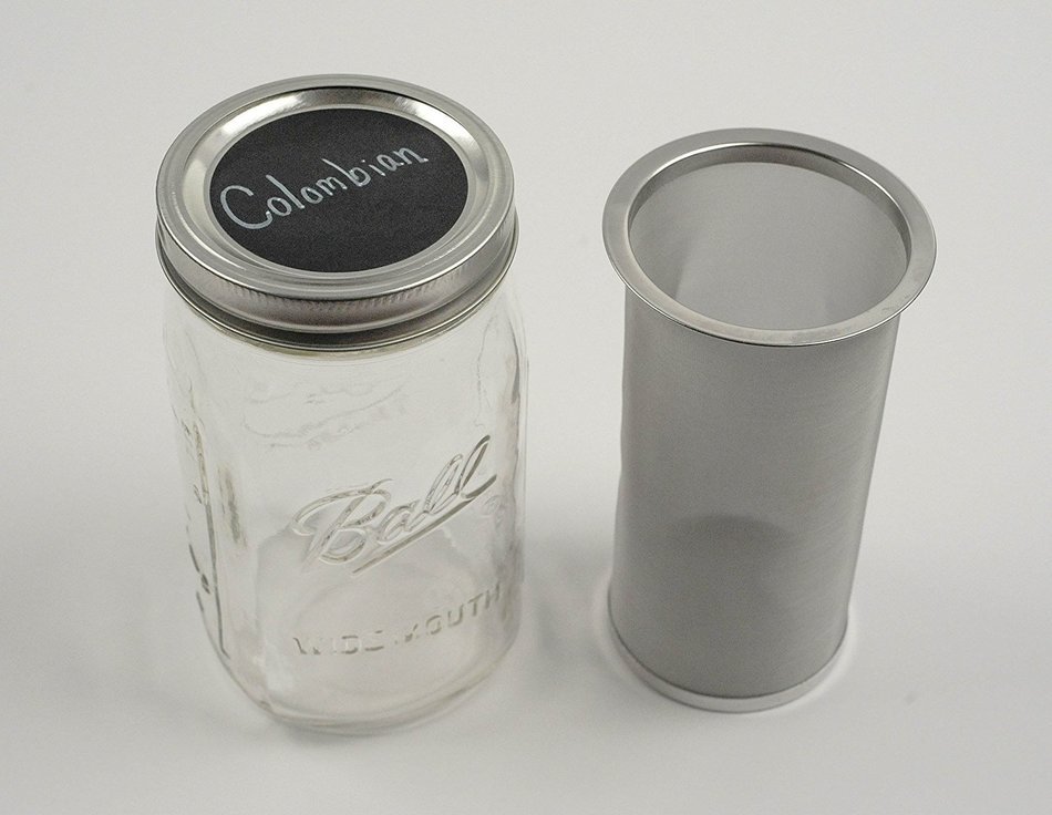 Cold Brew Coffee Maker by The Cold Brew Company for Iced Coffee and Tea&ndash; Stainless Steel Filter &ndash; Wide Mouth Mason... N6