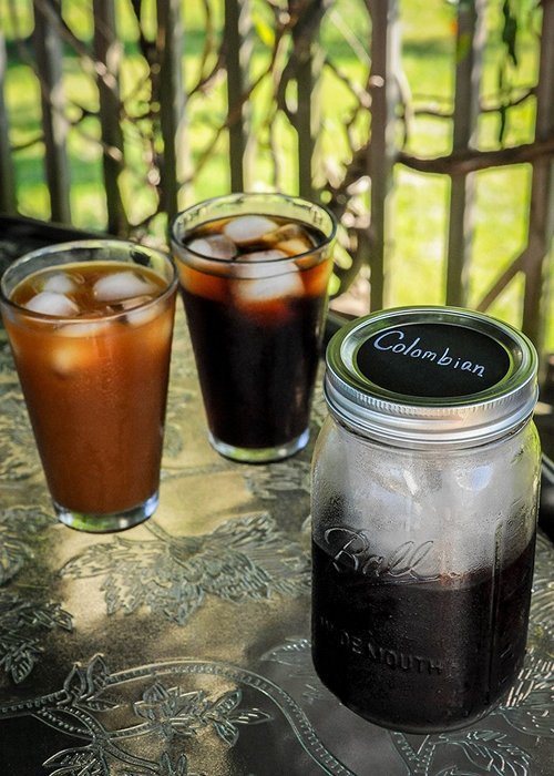Cold Brew Coffee Maker by The Cold Brew Company for Iced Coffee and Tea&ndash; Stainless Steel Filter &ndash; Wide Mouth Mason... N7