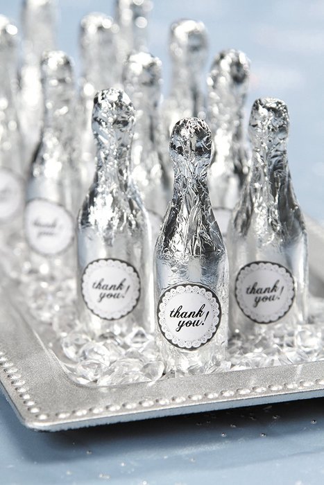 DARICE DT8155 10-Piece Champagne Bottle Candy Making Craft Supplies