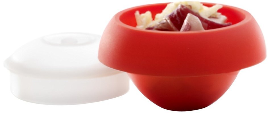 Lekue Ovo Hemisphere Shaped Mold, Red N2