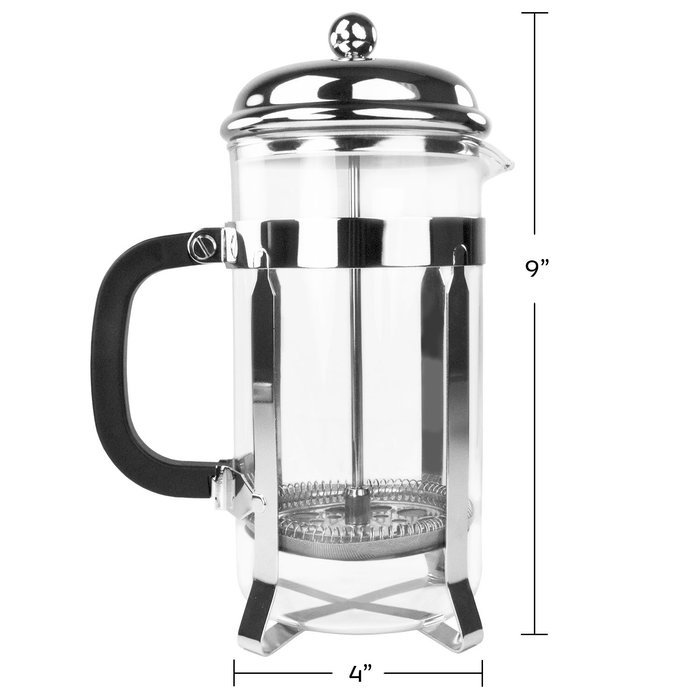 Simple Chef Stainless Steel French Press &ndash; Best Coffee Pot Press & Tea Maker w/ Heat Resistant Shatterproof Glass... N6