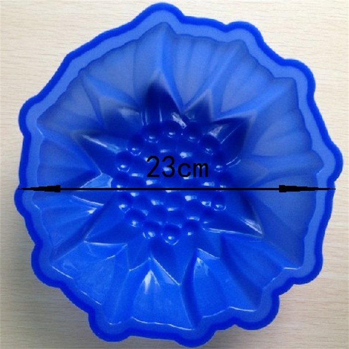 FLY Round Flower Silicone Cake Mold Decorating Mould Cake Pan For Baking N3