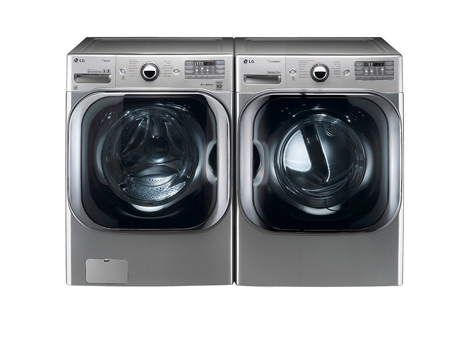 LG Titan Laundry Pair - MEGA CAPACITY - *Graphite Steel* Washer and GAS Dryer Package! WM8000HVA, DLGX8001V N3