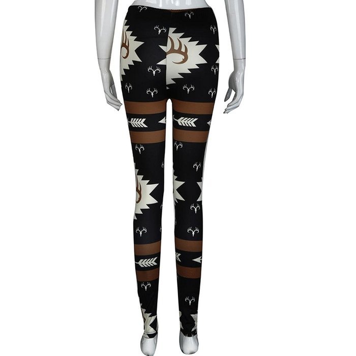 PHOTNO Fashion Women Skinny Printed Stretchy Pants Leggings N35