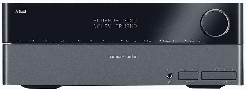 Harman Kardon AVR1600 50W 7.1-Channel A/V Receiver (Black) (Discontinued by Manufacturer)