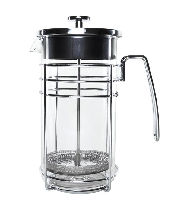 Bruntmor KRATER French Press W/ Heat Resistant Glass Carafe & Stainless Steel Double Screen Plunger Perfect Coffee... N5