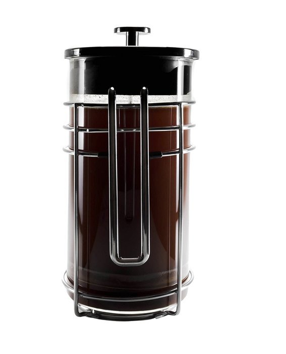Bruntmor KRATER French Press W/ Heat Resistant Glass Carafe & Stainless Steel Double Screen Plunger Perfect Coffee... N6