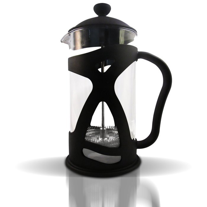 Bruntmor KRATER French Press W/ Heat Resistant Glass Carafe & Stainless Steel Double Screen Plunger Perfect Coffee... N9