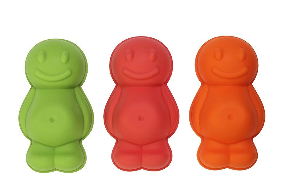 Swift Set of 3 Jelly Baby Shape Moulds for Jellies, Blancmanges, Cakes, etc.