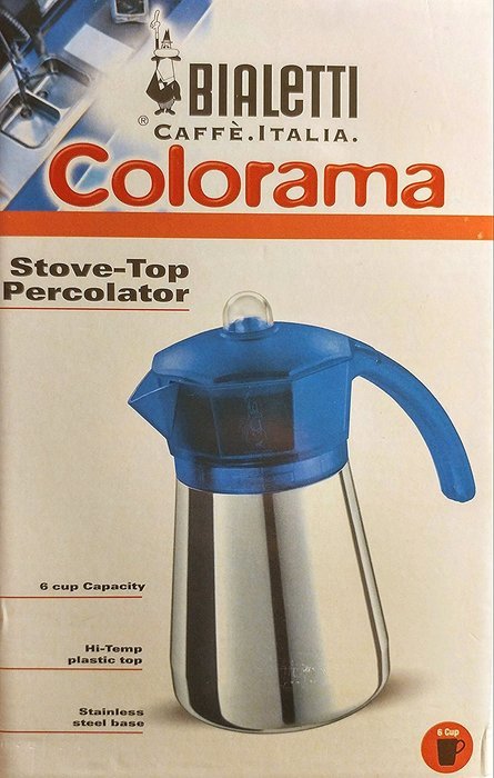 Bialetti Colorama Stove Top Percolator ( Black Top ) N2