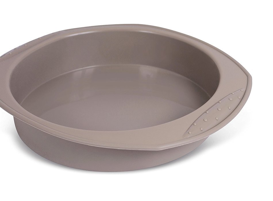 Internet&rsquo;s Best Silicone Round Cake Mold | Non-Stick Baking Pan | Cake Bakeware | BPA Free | 8.75 Inch N3