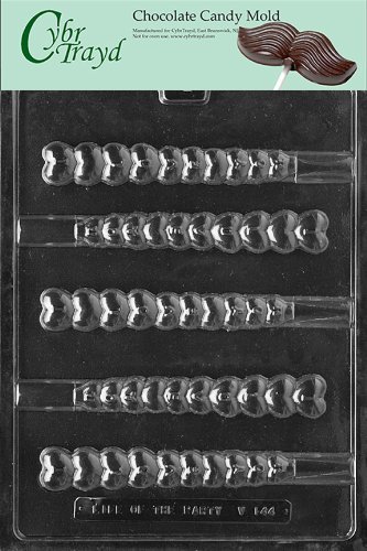 Cybrtrayd V144 I Love You Heart Pretzel Chocolate Candy Mold with Exclusive Cybrtrayd Copyrighted Chocolate Molding...