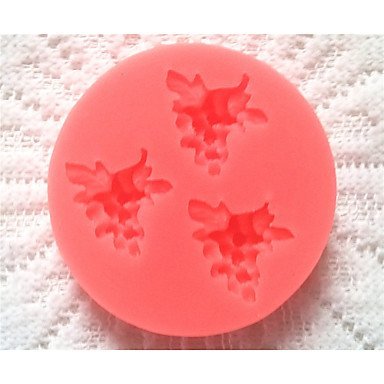 Sher Bakeware Silicone Grapes Baking Molds for Fondant Candy Chocolate Cake (Random Colors) N2