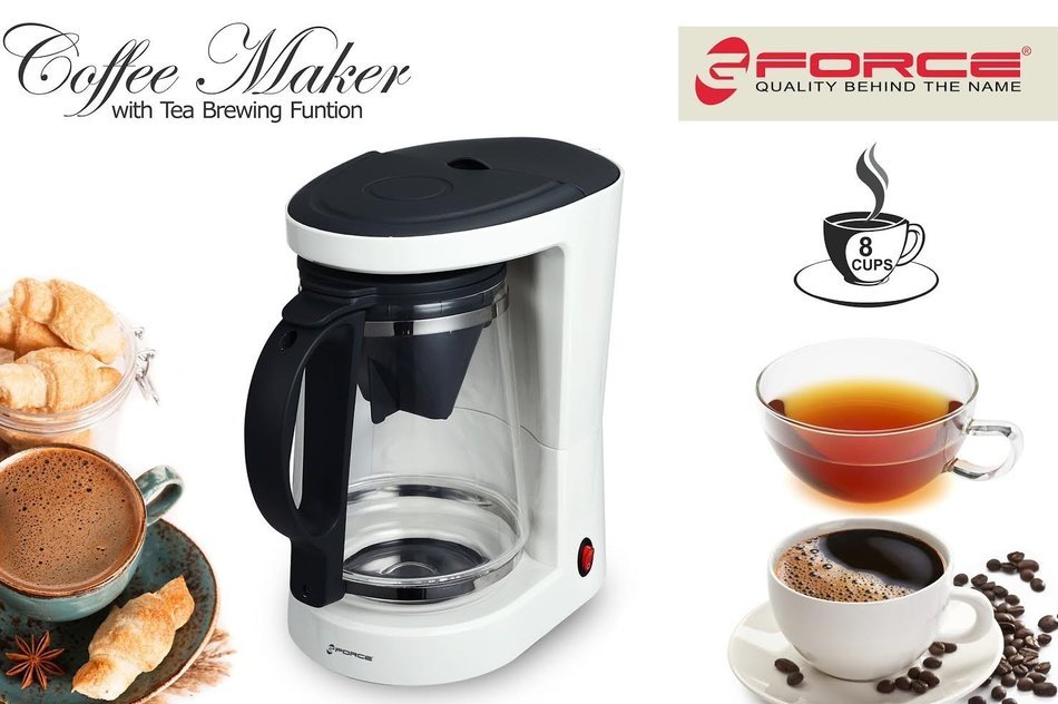 GForce GF-P1718-1153. 8 Cup Coffee Maker with Tea Brewing Function N5
