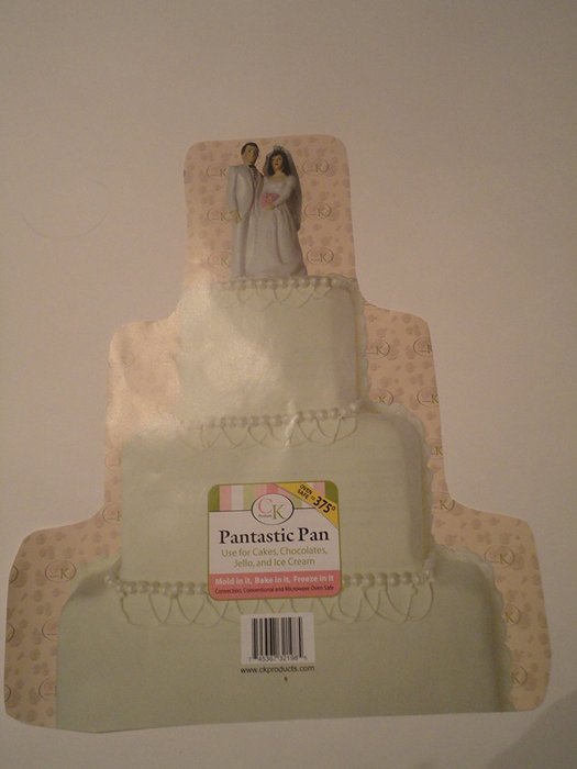 CK Products Pantastic 3 Tier Wedding Cake Plastic Cake Pan